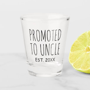 Gepromoveerd tot oom   Nieuw Baby Gift Shot Glas