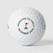 Gepromoveerd tot Oom, Opa, Papa Zwangerschap onthu Golfballen (Voorkant)