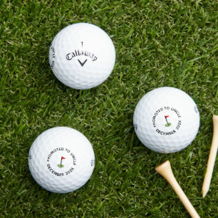 Gepromoveerd tot Oom, Opa, Papa Zwangerschap onthu Golfballen