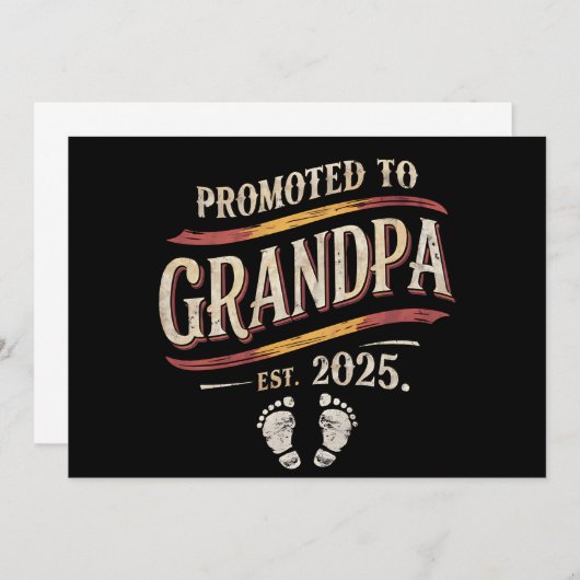 Gepromoveerd tot opa 2025 opa est 2025 aankondiging (Voorkant / Achterkant)