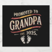 Gepromoveerd tot opa 2025 opa est 2025 bier etiket (Enkel label)