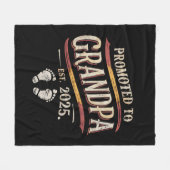 Gepromoveerd tot opa 2025 opa est 2025 fleece deken (Voorkant (Horizontaal))