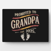 Gepromoveerd tot opa 2025 opa est 2025 fotoplaat (voorkant)