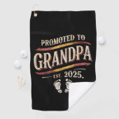 Gepromoveerd tot opa 2025 opa est 2025 golfhanddoek (Insitu)