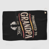 Gepromoveerd tot opa 2025 opa est 2025 golfhanddoek (Horizontaal)