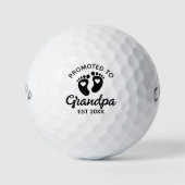 Gepromoveerd tot opa - Aangepaste Baby Aankondigin Golfballen (Voorkant)