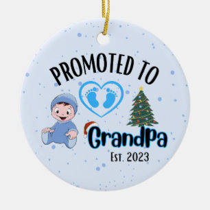 Gepromoveerd tot opa - Baby Boy Xmas Ornament