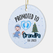Gepromoveerd tot opa - Baby Boy Xmas Ornament (Links)