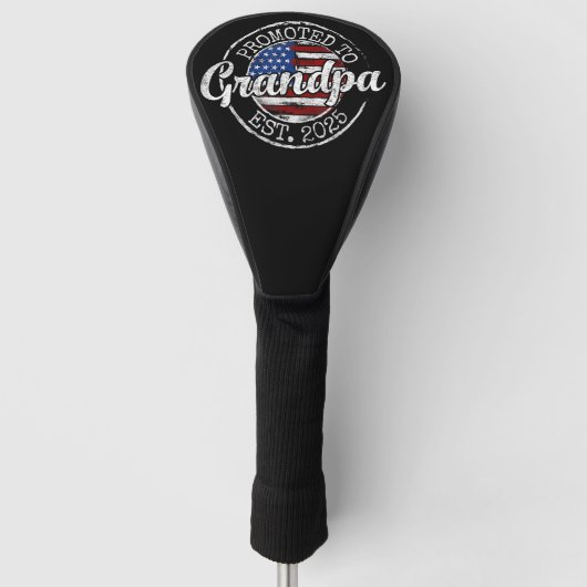 Gepromoveerd tot opa Est 2025 Binnenkort opa Golfheadcover (Voorkant)
