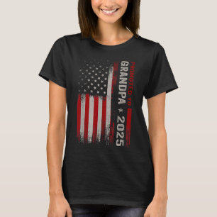 Gepromoveerd tot Opa Est 2025 Nieuwe Opa Verwacht T-shirt