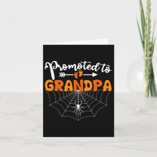 Gepromoveerd tot Opa Halloween zwangerschap Kaart