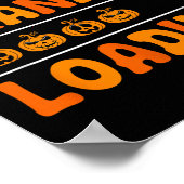 Gepromoveerd tot opa Loading Pumpkin Halloween Gra Poster (Hoek)