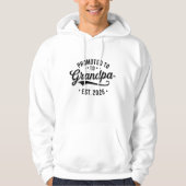 Gepromoveerd tot opa - zwangerschapsaankondiging c hoodie (Voorkant)