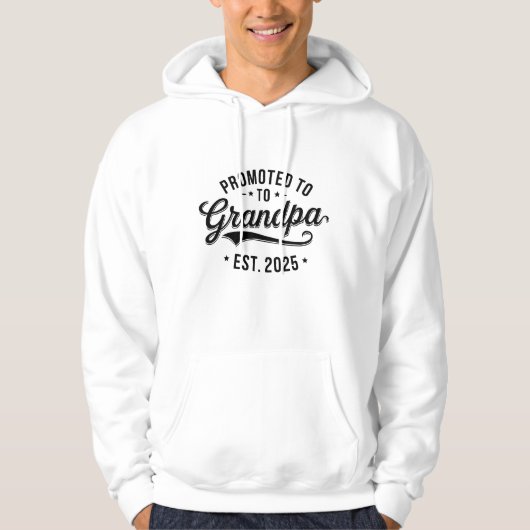 Gepromoveerd tot opa - zwangerschapsaankondiging c hoodie (Voorkant)