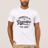 Gepromoveerd tot opa - zwangerschapsaankondiging c t-shirt (Voorkant)