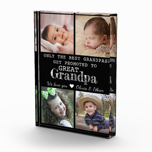 Gepromoveerd tot overgrootvader 4 Afbeelding Colla Fotoblokken (Rechts)