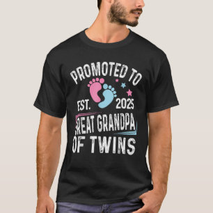 Gepromoveerd tot overgrootvader van tweeling EST 2 T-shirt