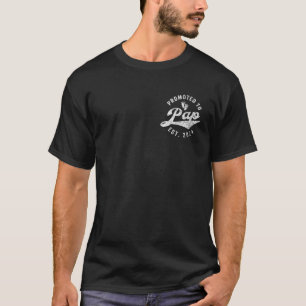 Gepromoveerd tot PAP EST 2024 Eerste keer Opa T-shirt