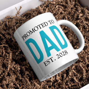 Gepromoveerd tot papa Mok, gepersonaliseerd nieuw  Koffiemok