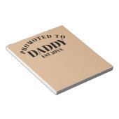 Gepromoveerd tot Papa Unieke Nieuwe Papa Verrassin Notitieblok (Schuin)