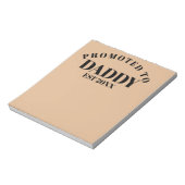 Gepromoveerd tot Papa Unieke Nieuwe Papa Verrassin Notitieblok (Linkerzijde)