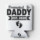 Gepromoveerd tot papa vaderdag cadeau blikjeskoeler (Achterkant)