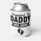 Gepromoveerd tot papa vaderdag cadeau blikjeskoeler (Blikje Achterkant)