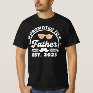 Gepromoveerd tot pater Est. 2025 - Nieuwe vader T-shirt