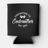 Gepromoveerd tot peetmoeder est 2024 Grappig nieuw Blikjeskoeler (Voorkant)