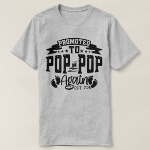 Gepromoveerd tot Pop Pop opnieuw EST 2025 Funny Gr T-shirt