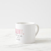 Gepromoveerd tot Tante Est 2025 | Aangepaste Nieuw Espresso Kop (Voorkant rechts)