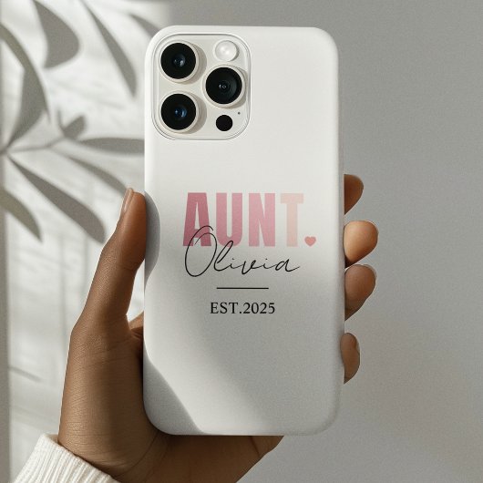 Gepromoveerd tot Tante Est 2025 | Gepersonaliseerd Case-Mate iPhone Case