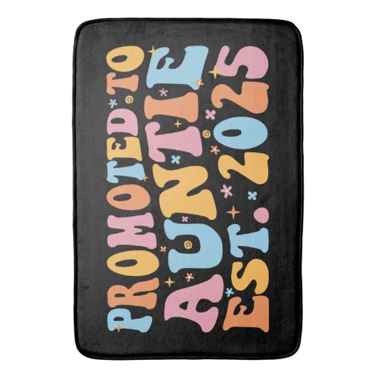 Gepromoveerd tot tante Est. 2025 III Badmat (Voorkant Verticaal)