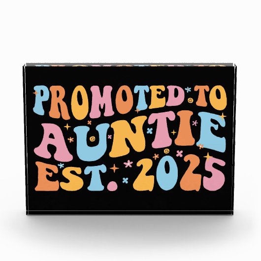 Gepromoveerd tot tante Est. 2025 III Fotoblokken (Voorkant)