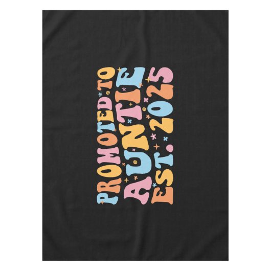 Gepromoveerd tot tante Est. 2025 III Tafelkleed (Voorkant)