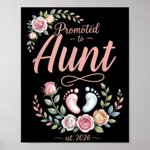 Gepromoveerd tot Tante Est 2026 Bloemenvrouwen Man Poster