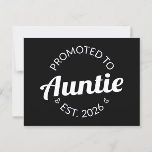 Gepromoveerd tot tante Est. 2026 I Briefkaart