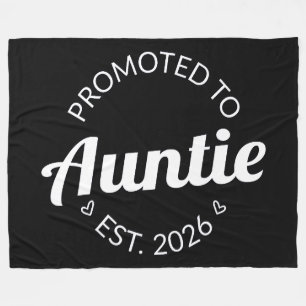 Gepromoveerd tot tante Est. 2026 I Fleece Deken