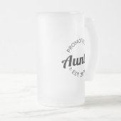 Gepromoveerd tot tante Est. 2026 I Matglas Bierpul (Voorkant rechts)