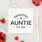 Gepromoveerd tot tante Est. 2026 II Servet (Insitu)