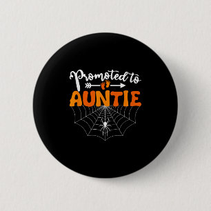 Gepromoveerd tot tante Halloween zwangerschap aank Ronde Button 5,7 Cm