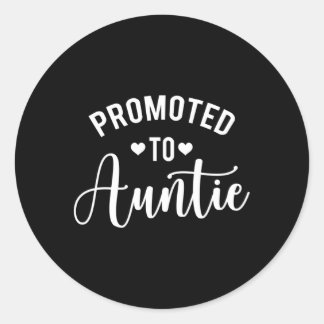 Gepromoveerd tot tante om zwangerschap bekend te m ronde sticker