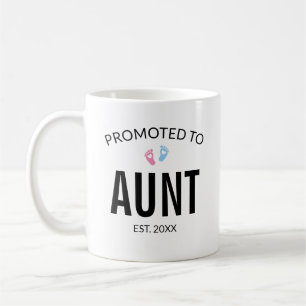 Gepromoveerd tot tante zwangerschap aankondiging koffiemok
