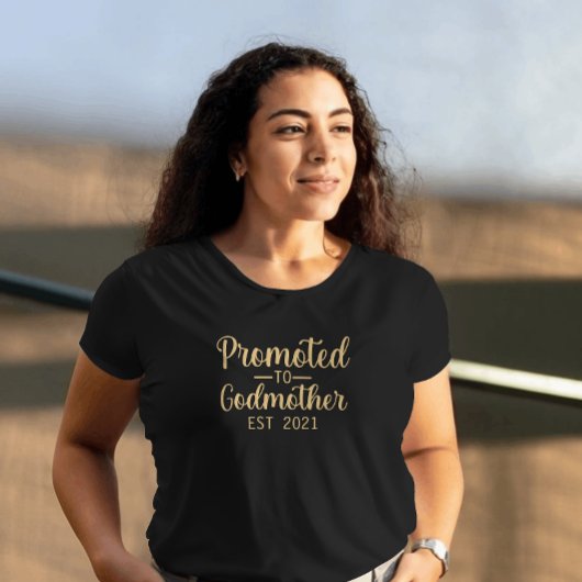 Gepromoveerd tot Typografie van de peetmoeder Aang Tri-Blend Shirt