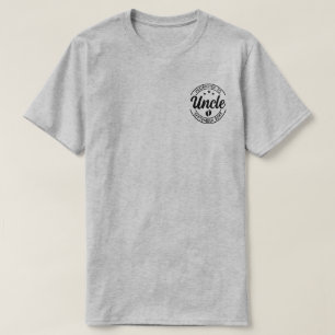 Gepromoveerd tot Uncle Custom Zwangerschap Aankond T-shirt