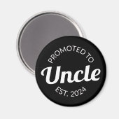 Gepromoveerd tot Uncle Est. 2024 I Magneet (Voorkant / Achterkant)