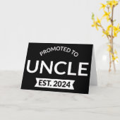 Gepromoveerd tot Uncle Est. 2024 II Kaart (Gele Bloem)