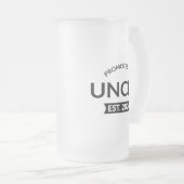 Gepromoveerd tot Uncle Est. 2024 II Matglas Bierpul (Voorkant rechts)