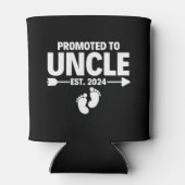 Gepromoveerd tot Uncle Est 2024 Vaderdag Blikjeskoeler (Achterkant)