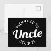 Gepromoveerd tot Uncle Est. 2025 I Briefkaart (Voorkant / Achterkant)